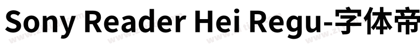 Sony Reader Hei Regu字体转换